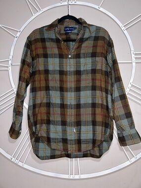 Ralph Lauren 90’s Vintage The Big Shirt Plaid Button-Up Shirt